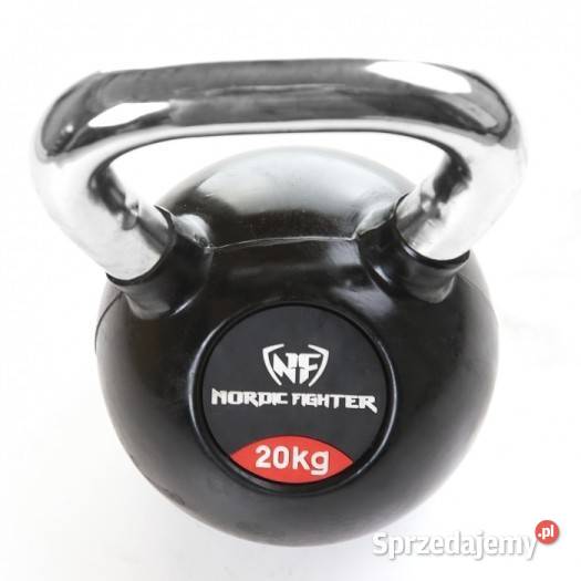 Kettlebells ogumowane z rączką chromowaną Sprzęt do ćwiczeń Wałcz