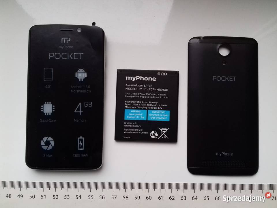 Smartfon MyPhone Pocket Black w kartoniku ładny Bydgoszcz