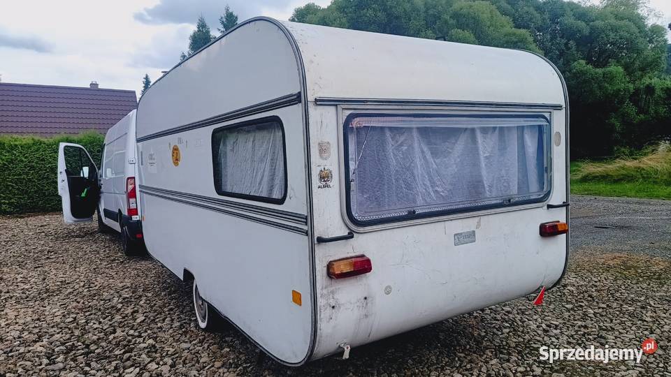 przyczepa kempingowa kemping campingowa DOMEK Międzybrodzie Bialskie sprzedam