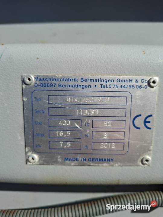 Belownica prasa kanałowa do folii kartonu Drzewica sprzedam