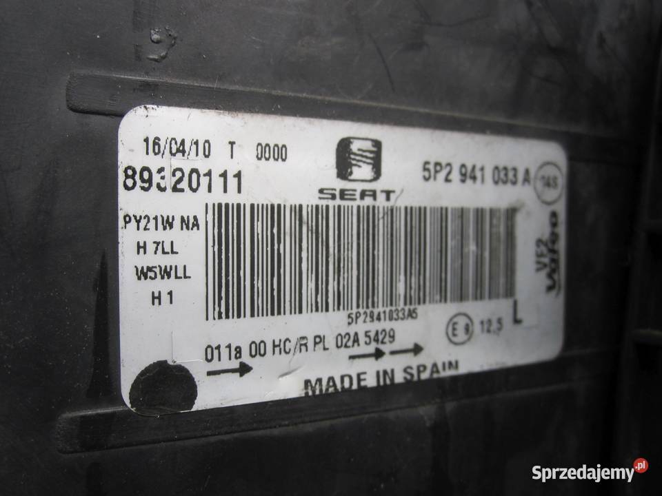 SEAT LEON II LIFT 10r lampa lewa przód Kielce sprzedam