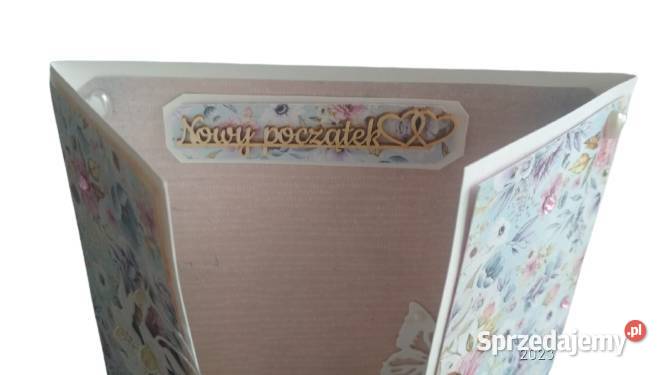 Kartka ślubna ręcznie robiona handmade 3D Nowy Piaseczno