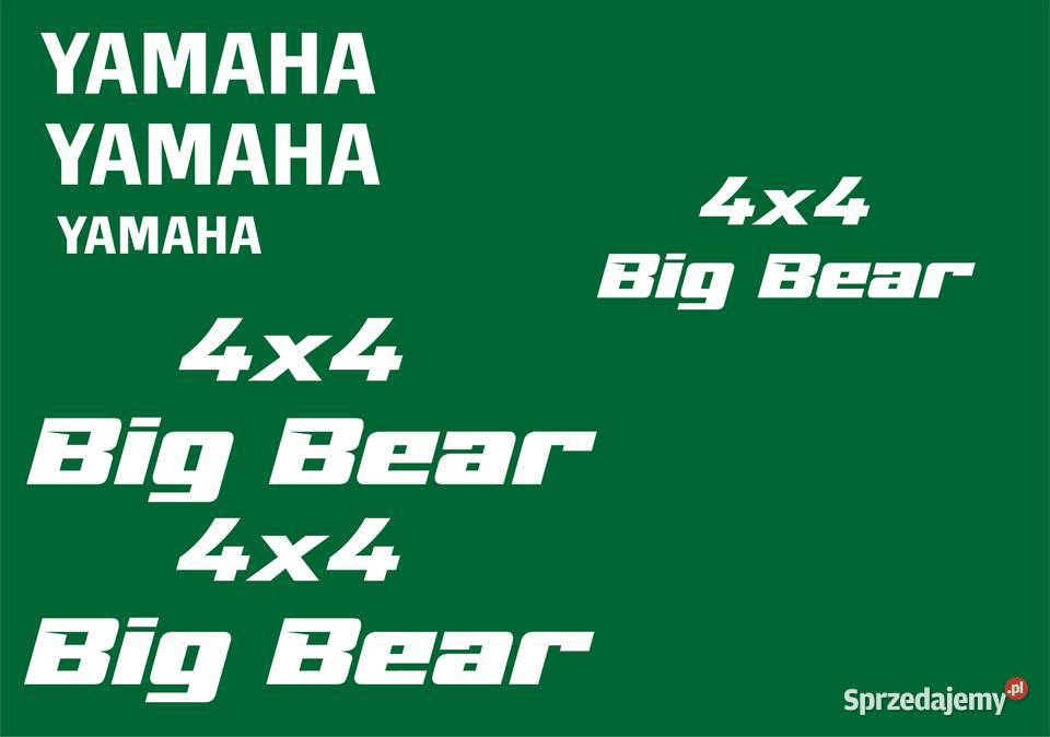 Naklejki yamaha big bear zamienniki Pozostałe