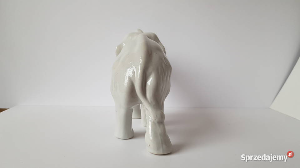 Duża sygnowana figurka Słonia Słoń Steatyt Dąbrowa Górnicza