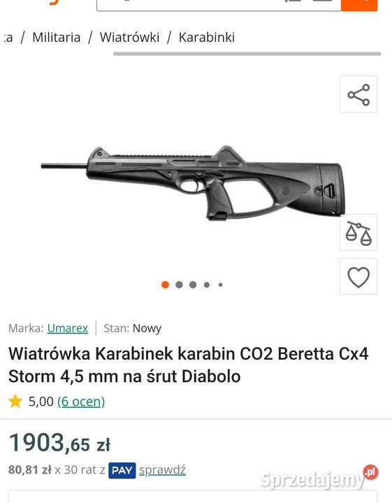 Wiatrówka Beretta cx4 nowa okazja Włocławek