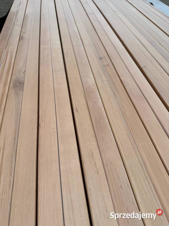 deska deski drewno na ławki do sauny OLCHA