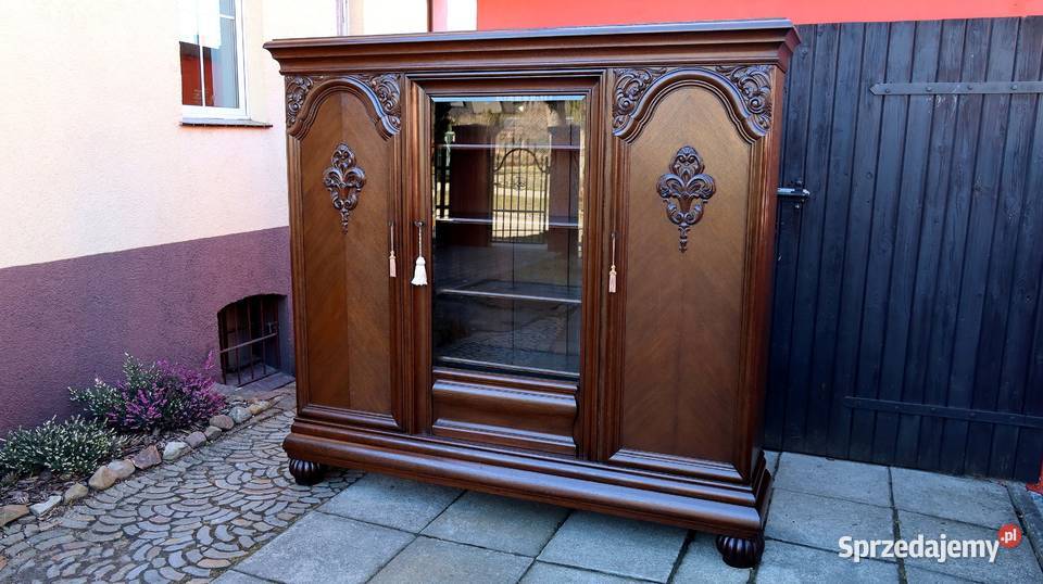 Wspaniała Unikatowa Dębowa Biblioteka 1920 r Ziębice