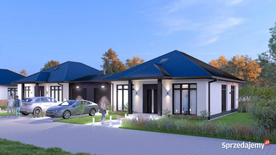Bliźniak 100 m2 z ogródkiem 600 m2 poddasze 40 Sprzedaż mazowieckie Nowy Dwór Mazowiecki