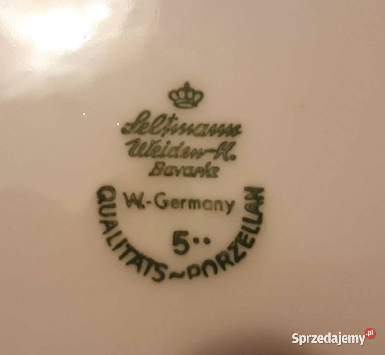 Piękne porcelanowe talerze firmy z Bavarii Kraków