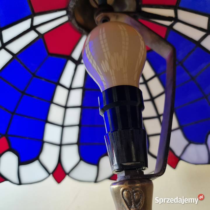 Lampa Tiffany witrażowa Okres PRLu Warszawa
