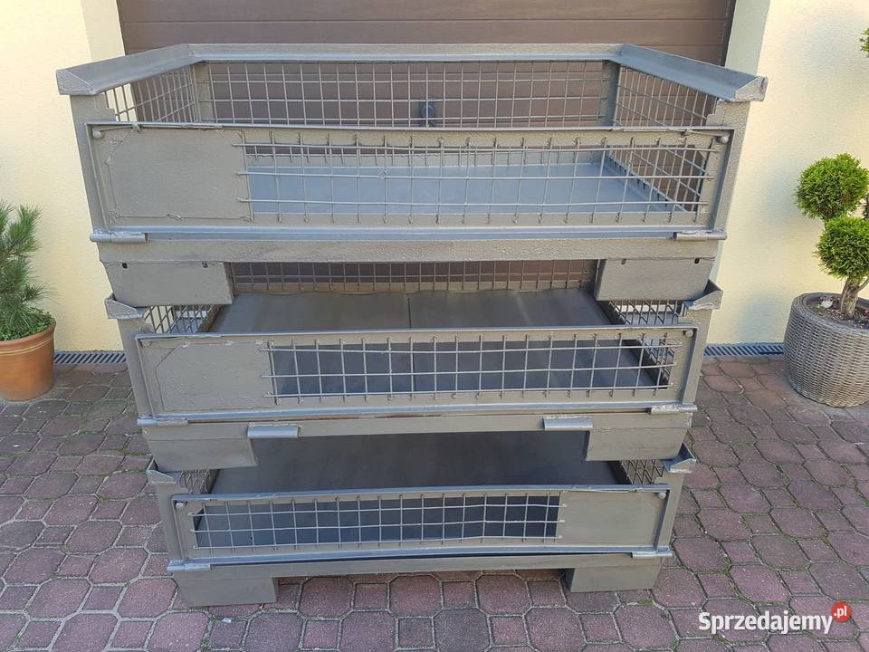 Giterbox 12 pojemnik metalowy siatkowy mazowieckie Wiskitki sprzedam