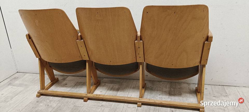 fotele kinowe TON Czechosłowacja lata 7080te Fotele łódzkie Radomsko