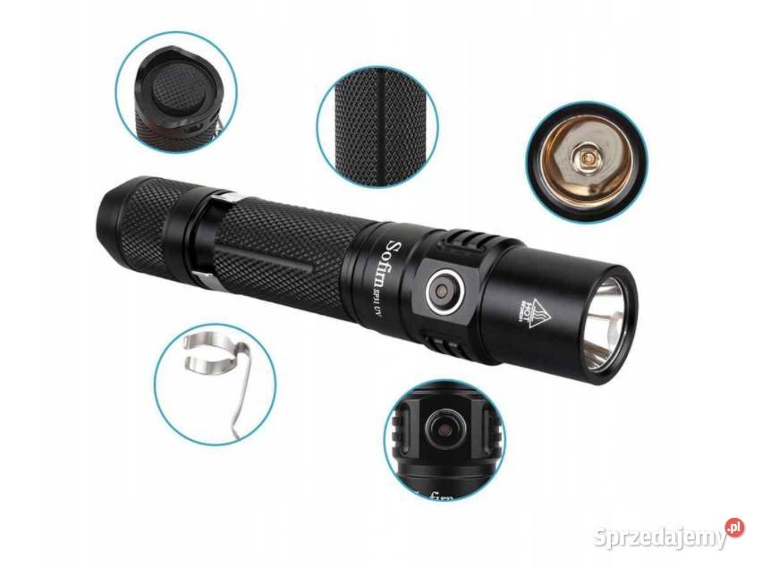 Latarka UV Sofirn Bateria Pokrowiec MEGA MOCNA Sporty strzeleckie i myślistwo Nowy Sącz