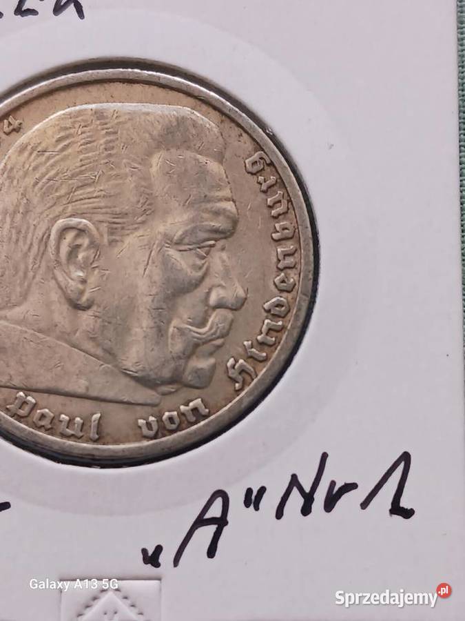 5 Marek Niemcy 1936 rPaul von Hindenburgmen A 1 Konin