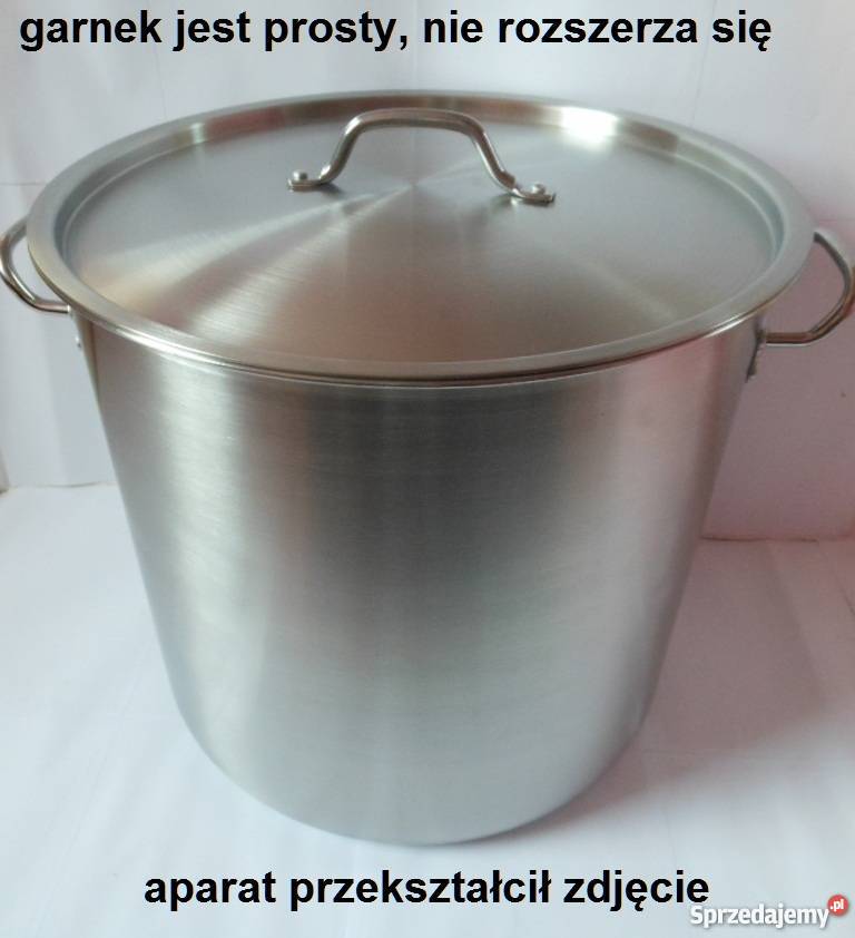 Duży WĄSKI Garnek 100L Stal Nierdzewna na