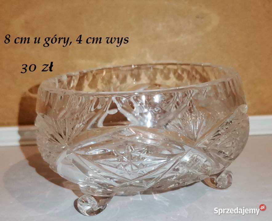 kryształowa miseczka na nóżkach Porcelana i szkło Białystok sprzedam