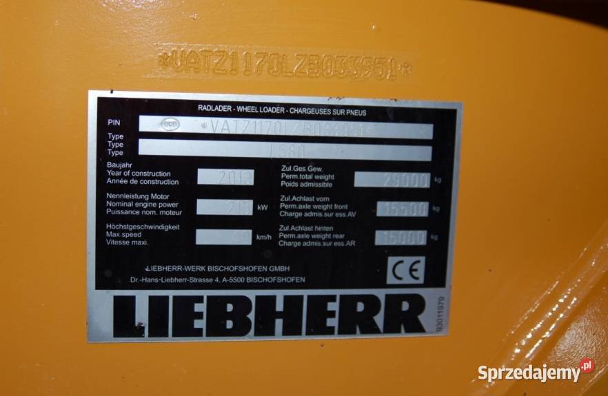 Ladowarka kolowa Liebher L 580 Warszawa