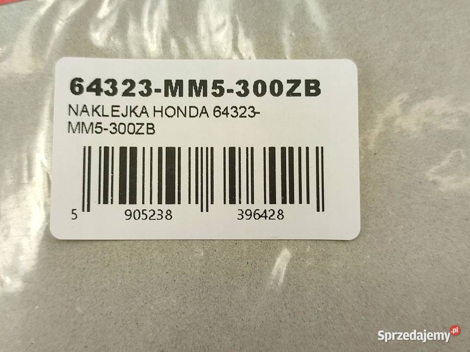 NAKLEJKA CBR L BOCZEK HONDA CBR1000F