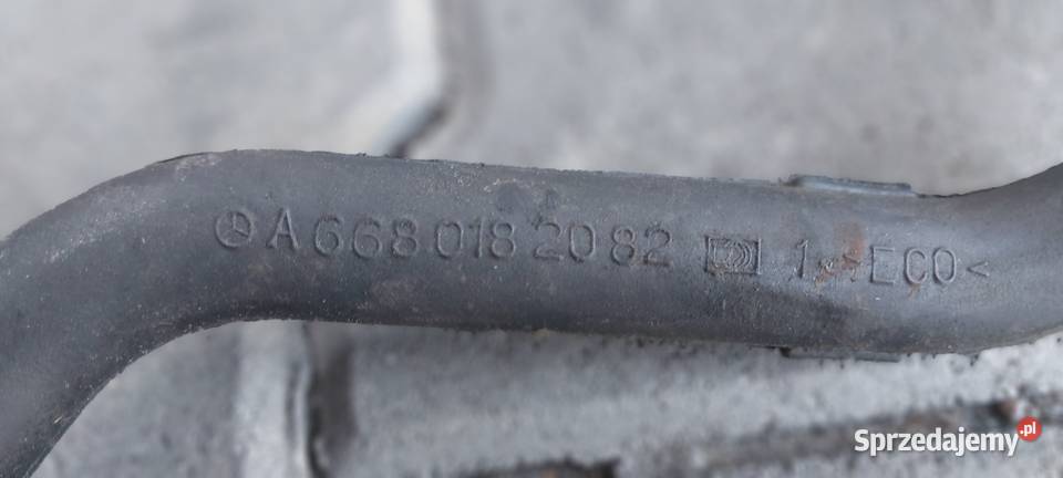 Przewód rura odmy Mercedesa 17 cdi A6680182082 osobowe Szczecin