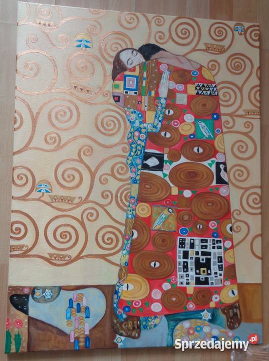 Obraz olejny Drzewo życia Spełnienie Klimt