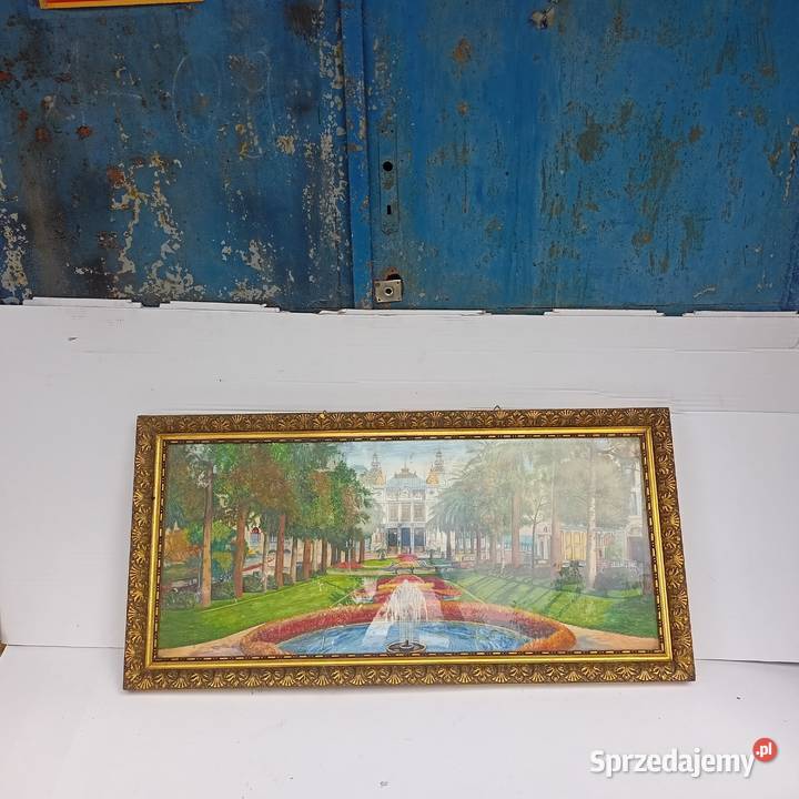 Obraz w złotej ramie śląskie