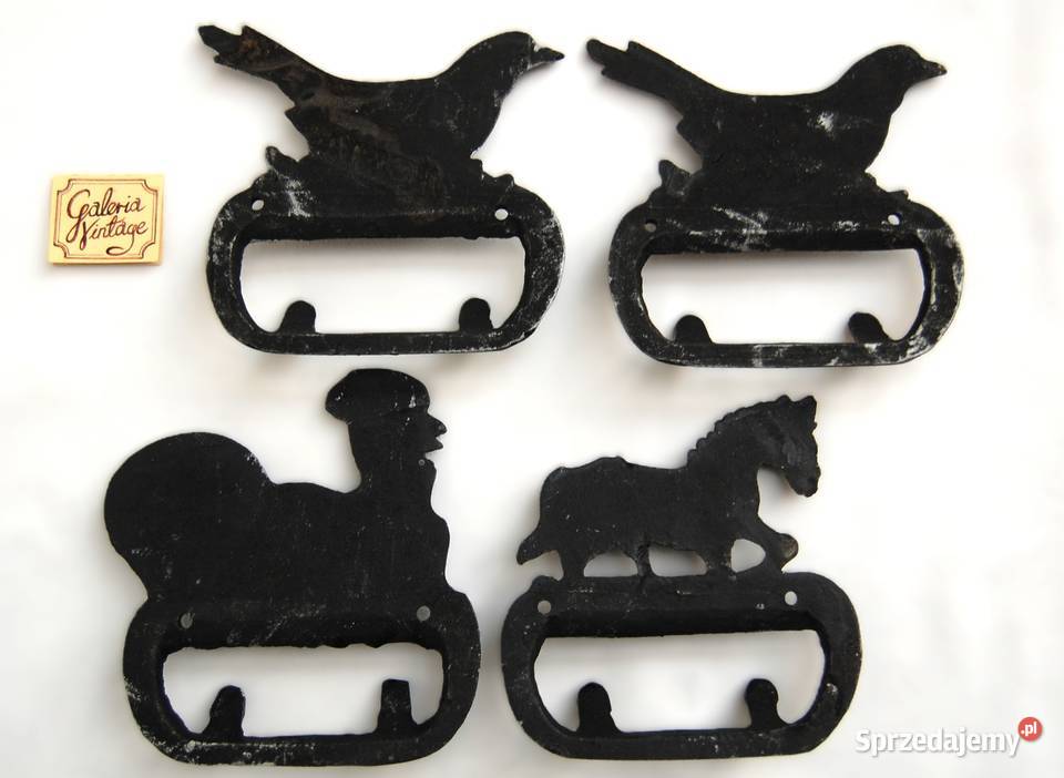 Wieszak żeliwny rustykalny wiejski styl ptak