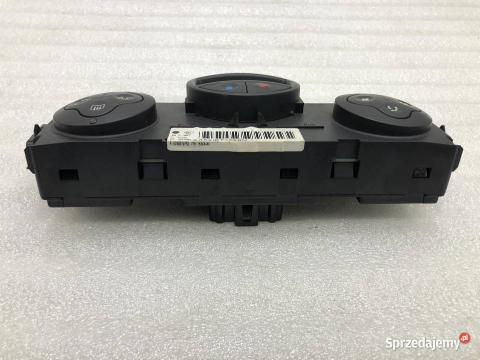 PANEL KLIMATYZACJI RENAULT MEGANE II 8200070752 Panele sterowania, przełączniki