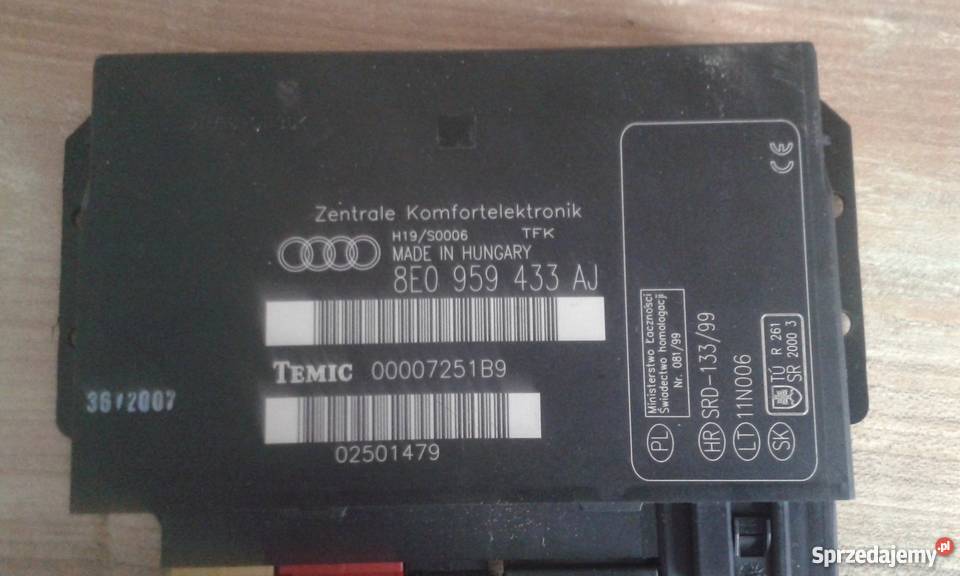 Moduł Komfortu Audi A4 B6 8e0 959 433 Aj Białystok Sprzedajemypl