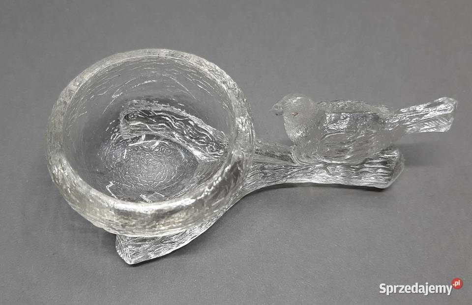 Szklana solniczka Vintage Lublin