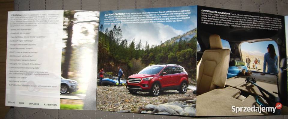 FORD 2016 SUV Cars Trucks Vans prospekt katalog Pozostałe Kępice
