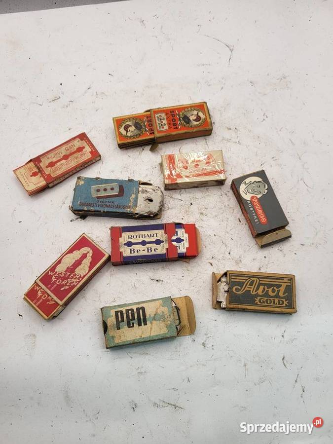 STARE Z EPOKI NOWE I UŻYWANE ŻYLETKI ZESTAW Antyki, Sztuka, Kolekcje