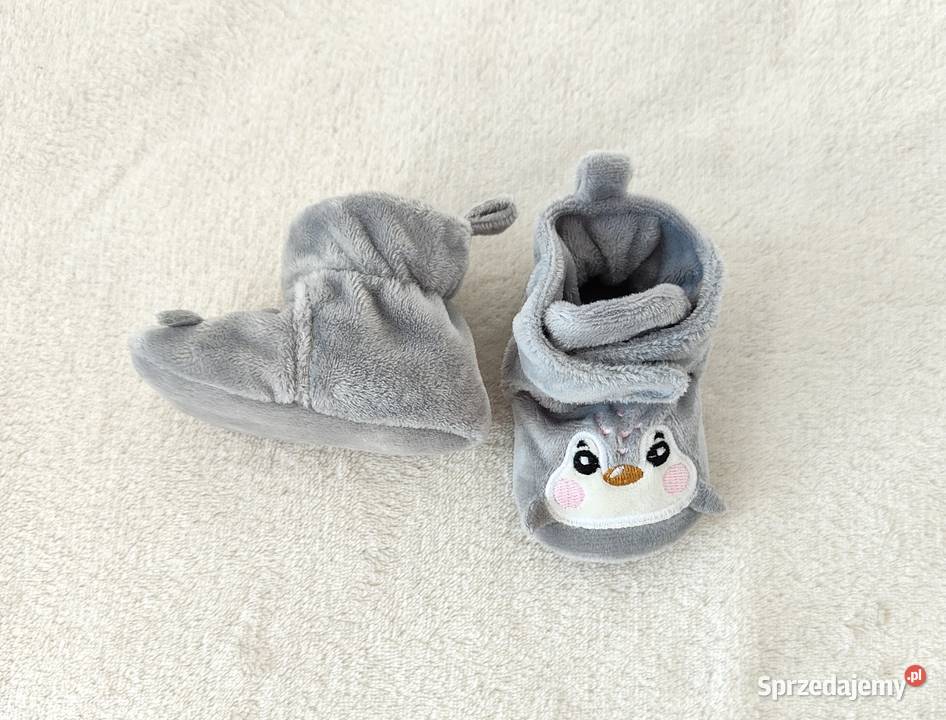 Nowe buty buciki niemowlaka kapcie szare zachodniopomorskie Szczecin