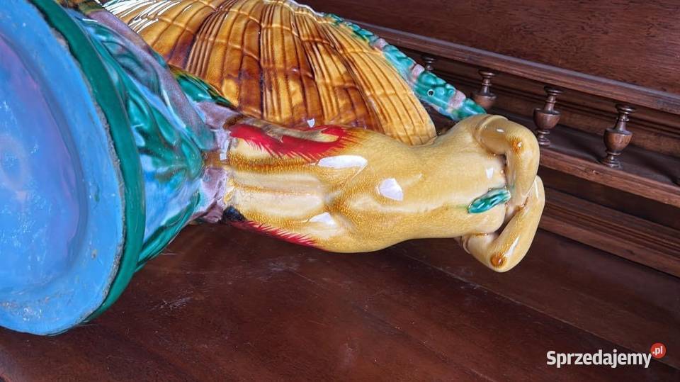 Duża owalna jardiniera w stylu Mintona Pierwsza Gdańsk