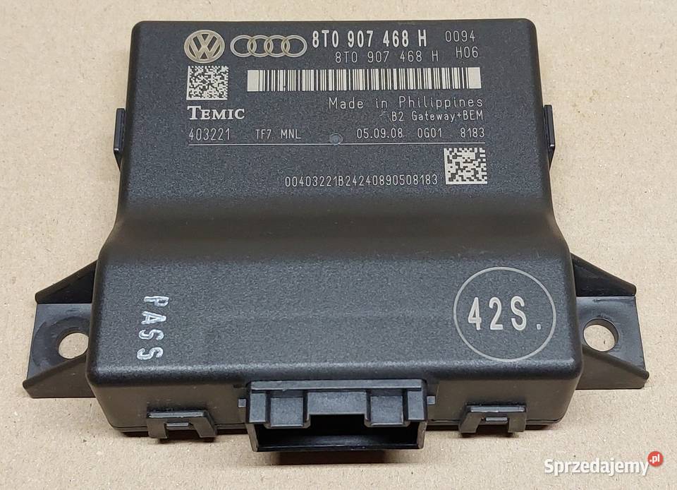 MODUŁ STEROWNIK GATEWAY AUDI A5 8T 8T0907468H Układ elektryczny dolnośląskie Mielęcin