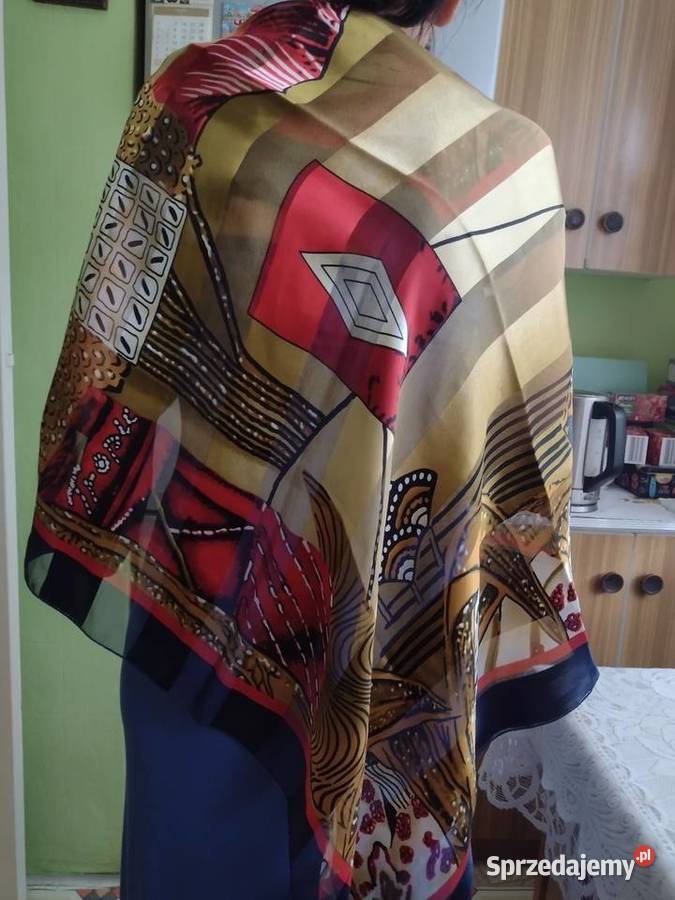 Hiszpańska dużajedwabna apaszka biznesowa z Dla kobiet Kraków