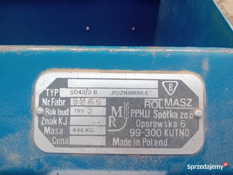 Agregat uprawowo siewny 3m nieuszkodzony Złotogłowice