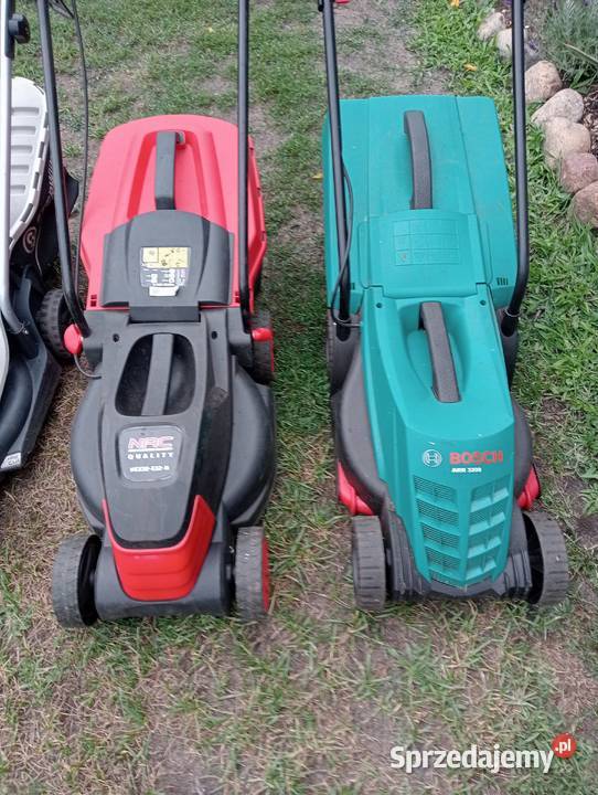 Kosiarki elektryczne i rower sprzedam