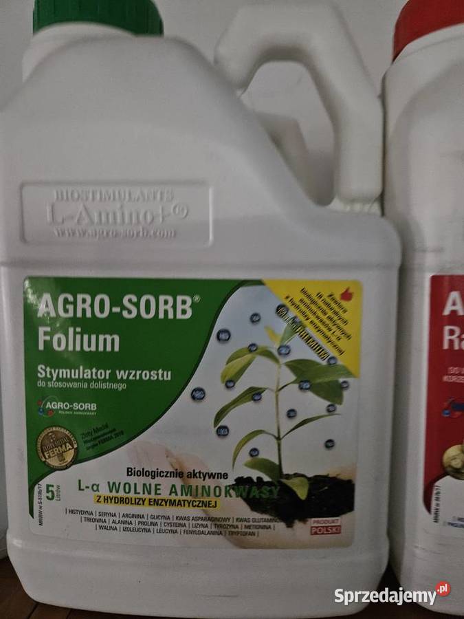 AgroSorb Folium 5l Aminokwasy Stymulator Wzrostu małopolskie Radziemice sprzedam