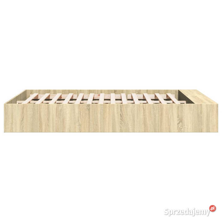 Rama łóżka dąb sonoma materiał drewnopochodny 143cm Warszawa