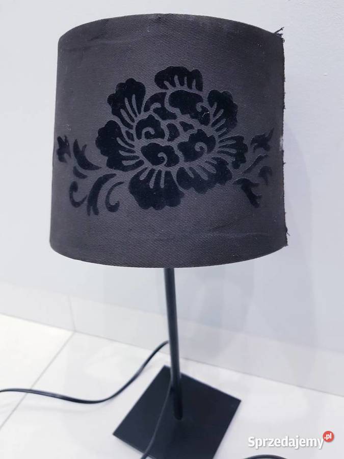 Stara dekoracyjna lampa z abażurowym defektem Dąbrowa Górnicza sprzedam