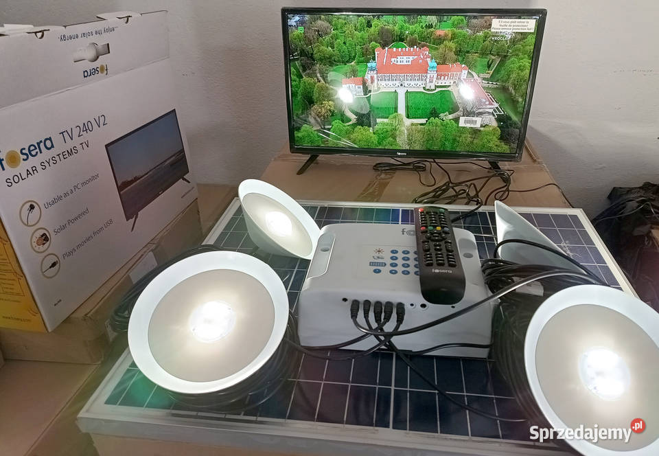 Mega zestaw kemping telewizor 12 bank energii Legnica