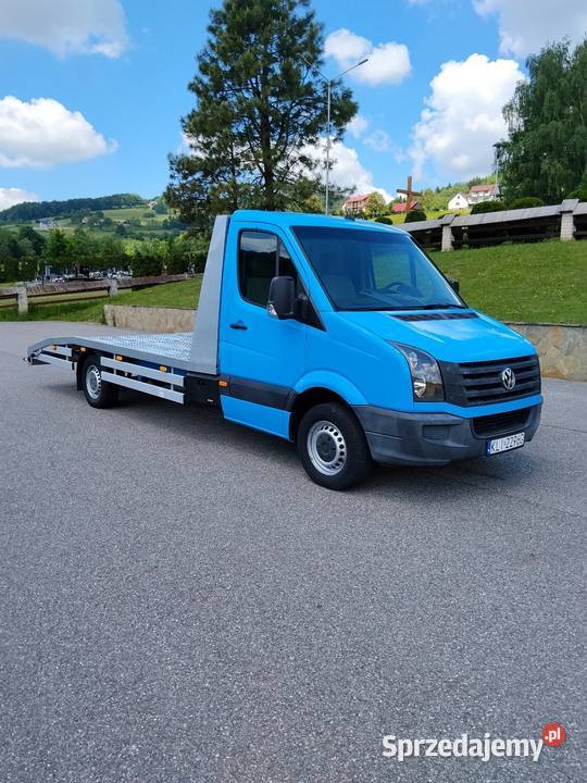 Autolaweta VW Crafter ładna zadbana niski niebieski Limanowa