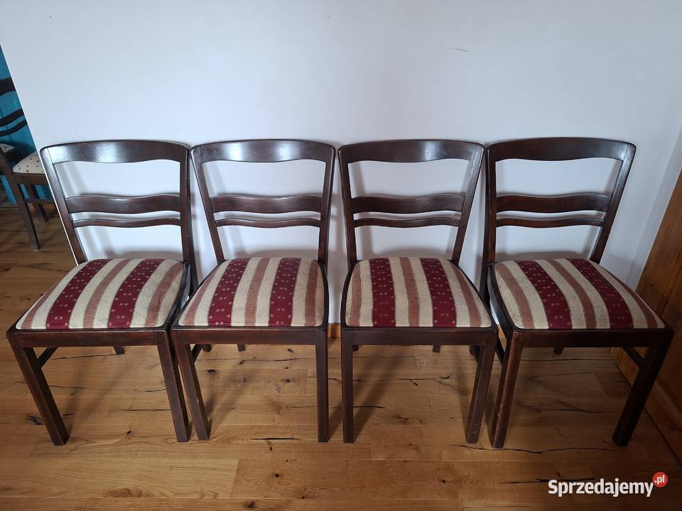 Zestaw krzeseł Art Deco lubuskie
