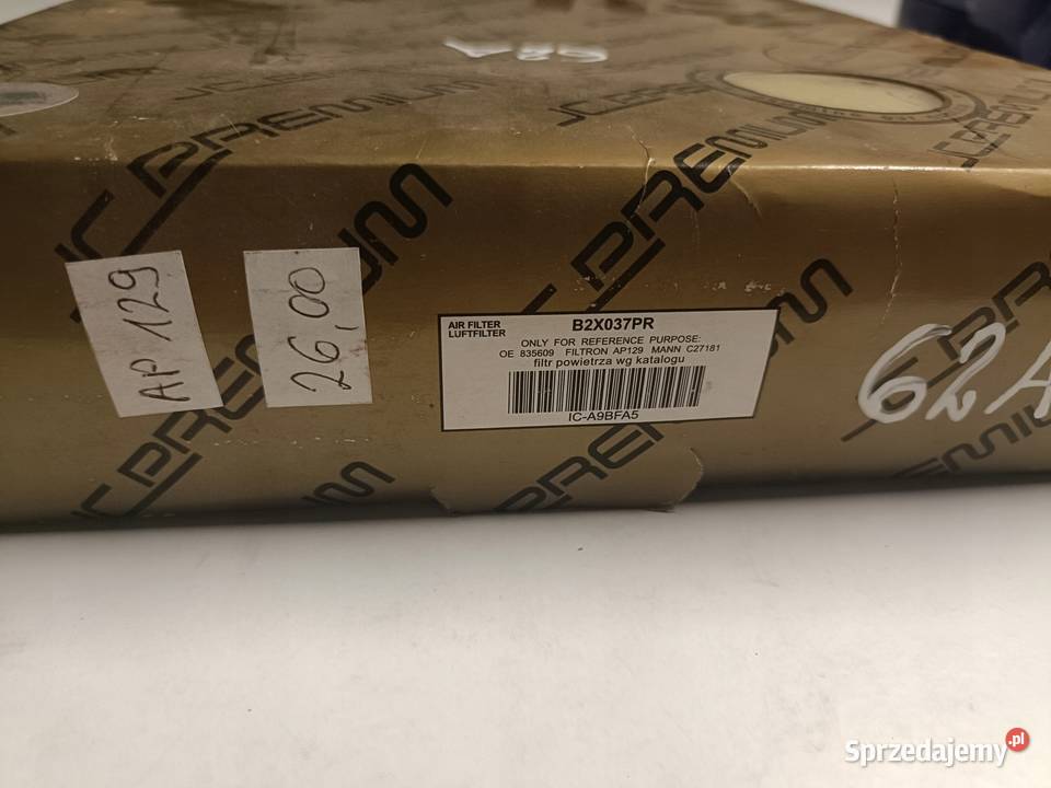 FILTR POWIETRZA Opel Omega B B2X037PR WKŁAD osobowe sprzedam