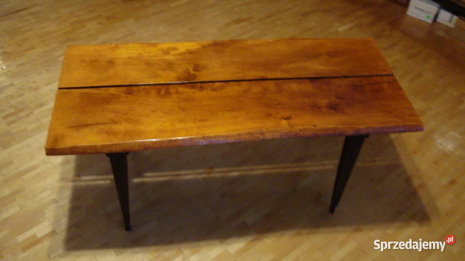 Stolik ława 9745h42 z pięknym blatem orzechowym Warszawa sprzedam