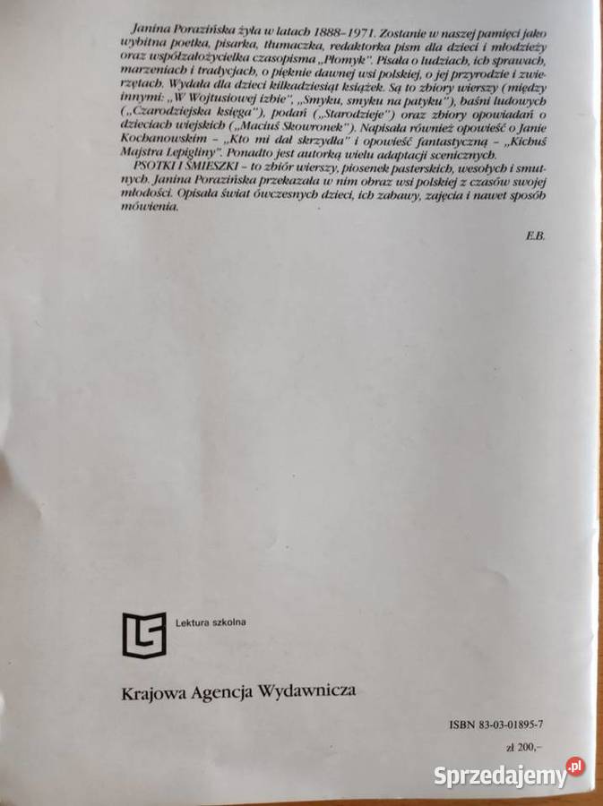 Psotki i śmieszki Janina Porazińska 1987 świętokrzyskie Kielce sprzedam