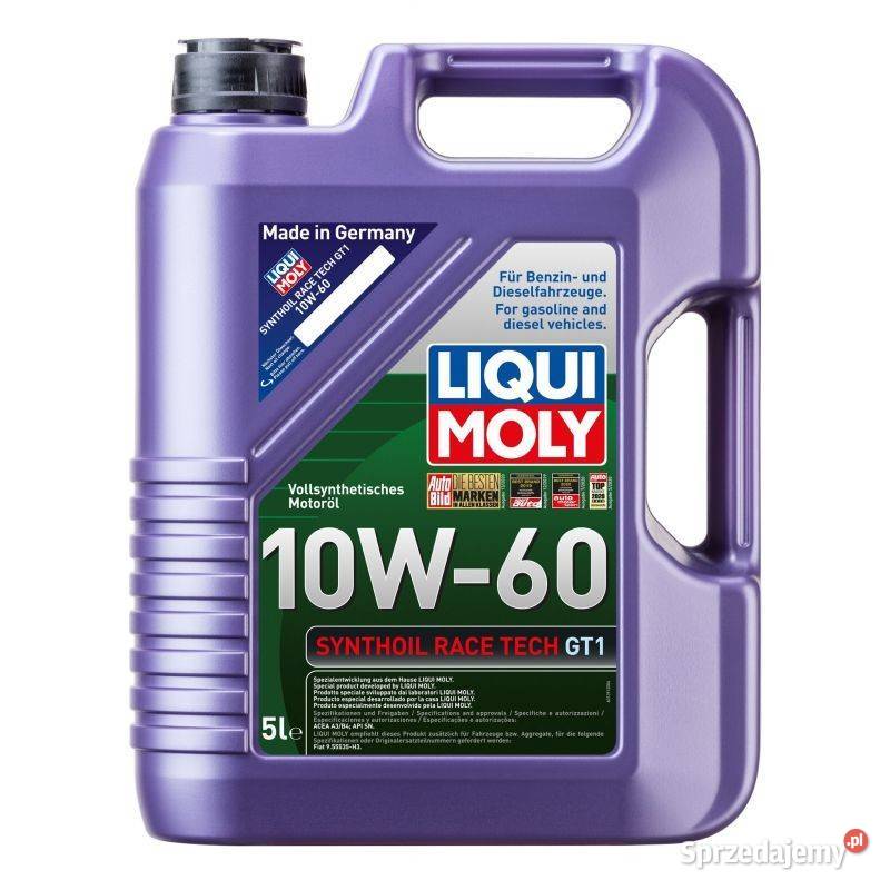 OLEJ LIQUI MOLY 10W60 5L SYNTHOIL RACE TECH GT1 Powietrza Kraków