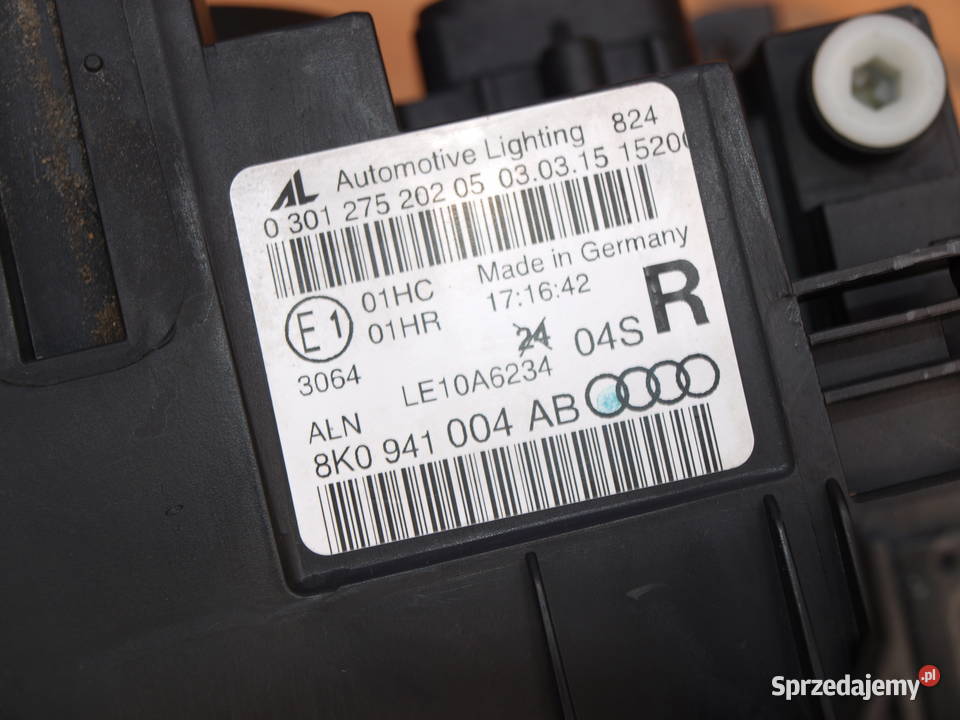 Audi A4 B8 lampa prawa przód zwykła 2012 2015r Kalisz