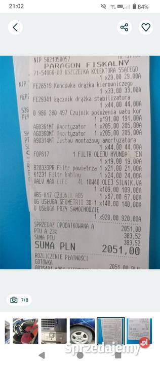 Kia Cerato benzynaLPG Rok produkcji 2007 Cerato Młynary sprzedam