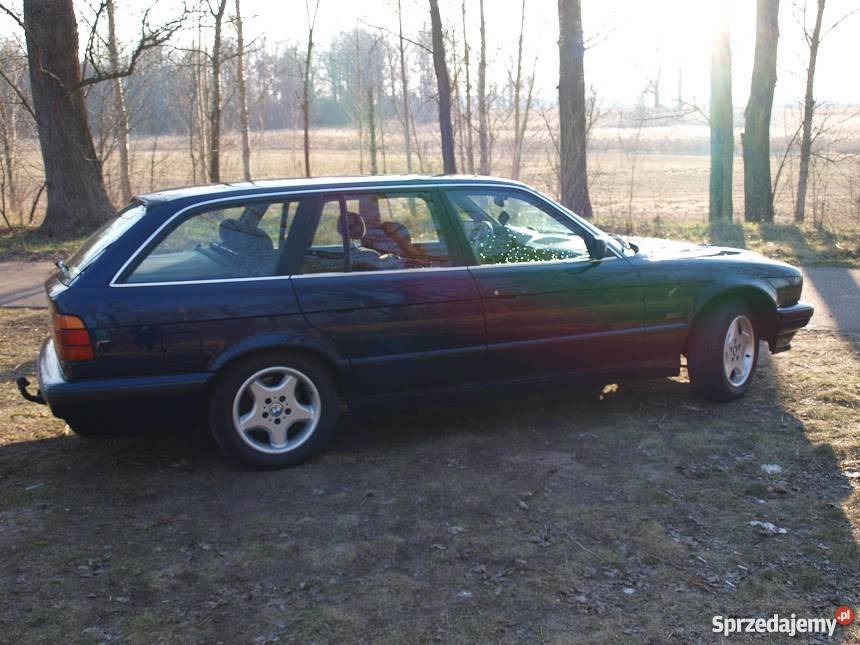 BMW E34 525TD kombi 3 właściciel fioletowy wielkopolskie Szamotuły